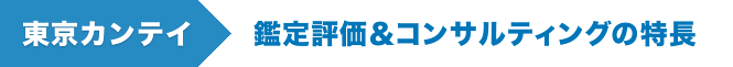 鑑定評価＆コンサルティングの特長