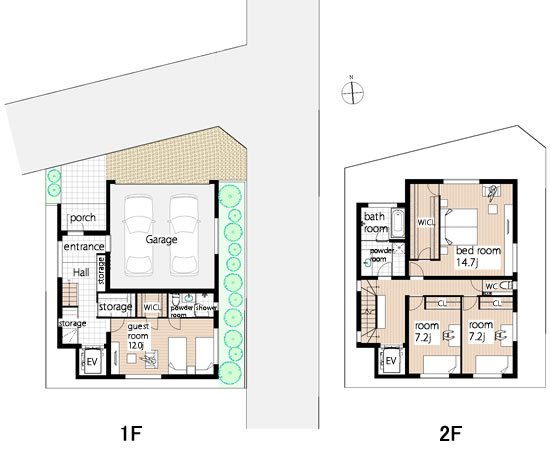 3分割（B区画）建物参考プラン