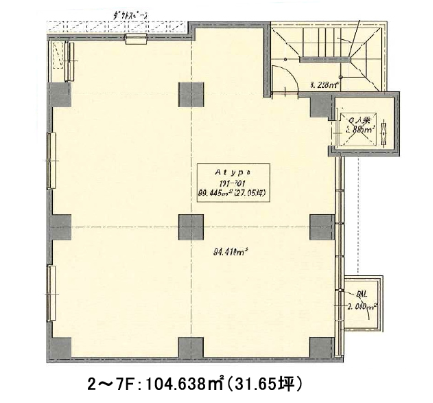 2F～7F（ファミリータイプ） 参考プラン