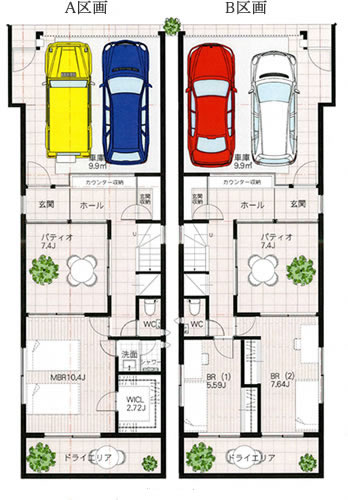 参考プラン 間取り B1F