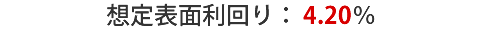 想定利回り参考プラン