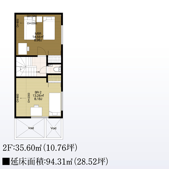 建物参考プラン A区画（三分割の場合）