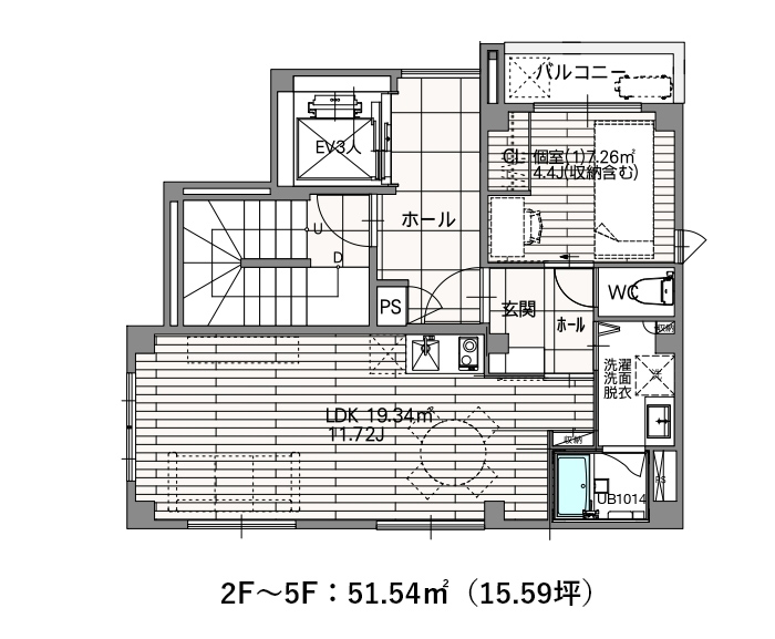 2F～5F 参考プラン