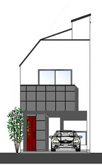 立面図 C区画