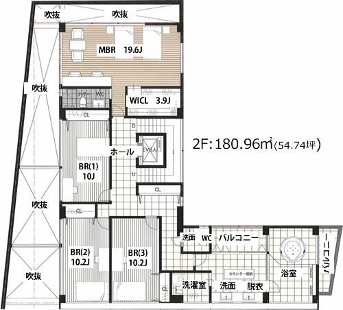 住居用プラン 平面図