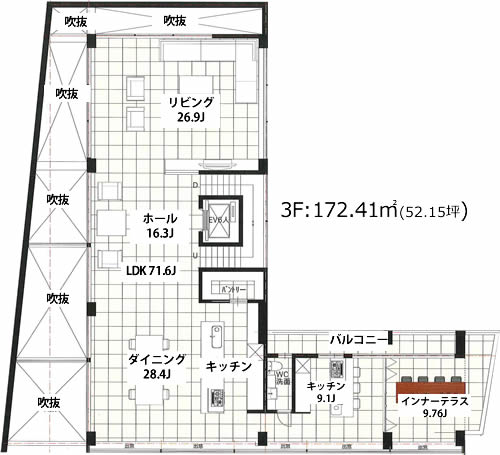 住居用プラン 平面図