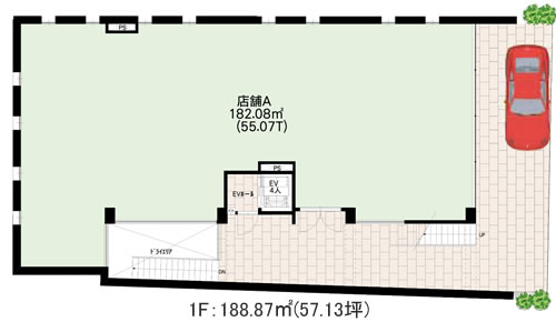 店舗＋住居建物参考プラン