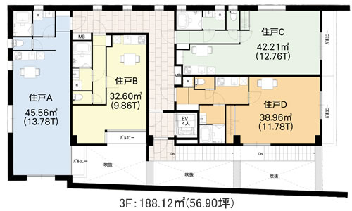 店舗＋住居建物参考プラン