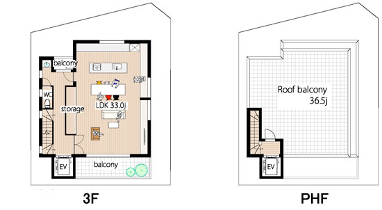 3分割（B区画）建物参考プラン