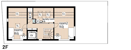 3分割（C区画）建物参考プラン