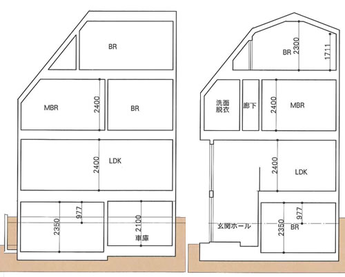 A区画 断面図