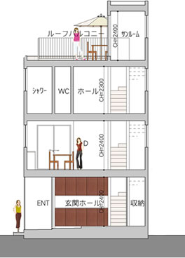断面図