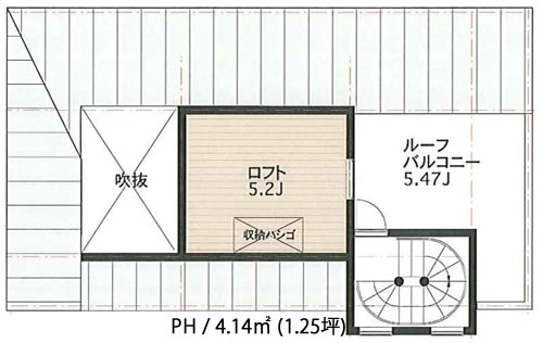 建物参考プラン 2分割(按分) A区画