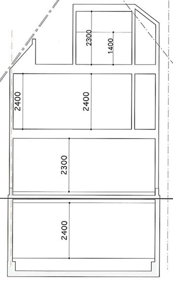 断面図 3分割 C区画