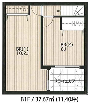 建物参考プラン 3分割 A区画