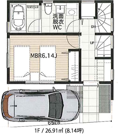 建物参考プラン 3分割 A区画