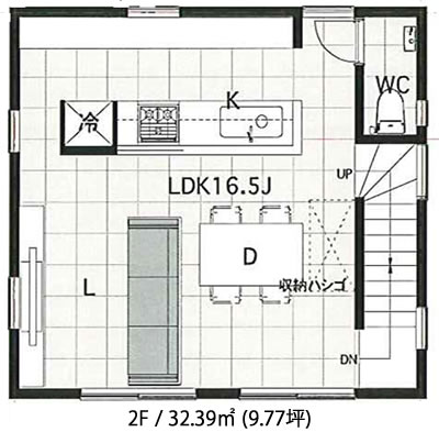 建物参考プラン 3分割 A区画