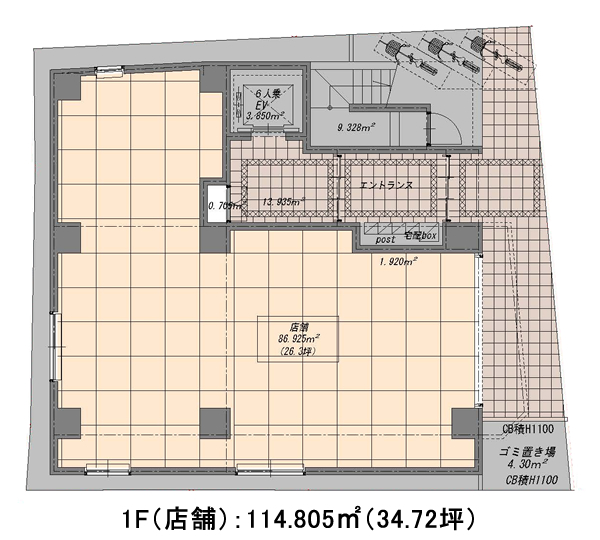 1F（店舗） 参考プラン