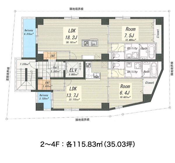 2F～4F 参考プラン